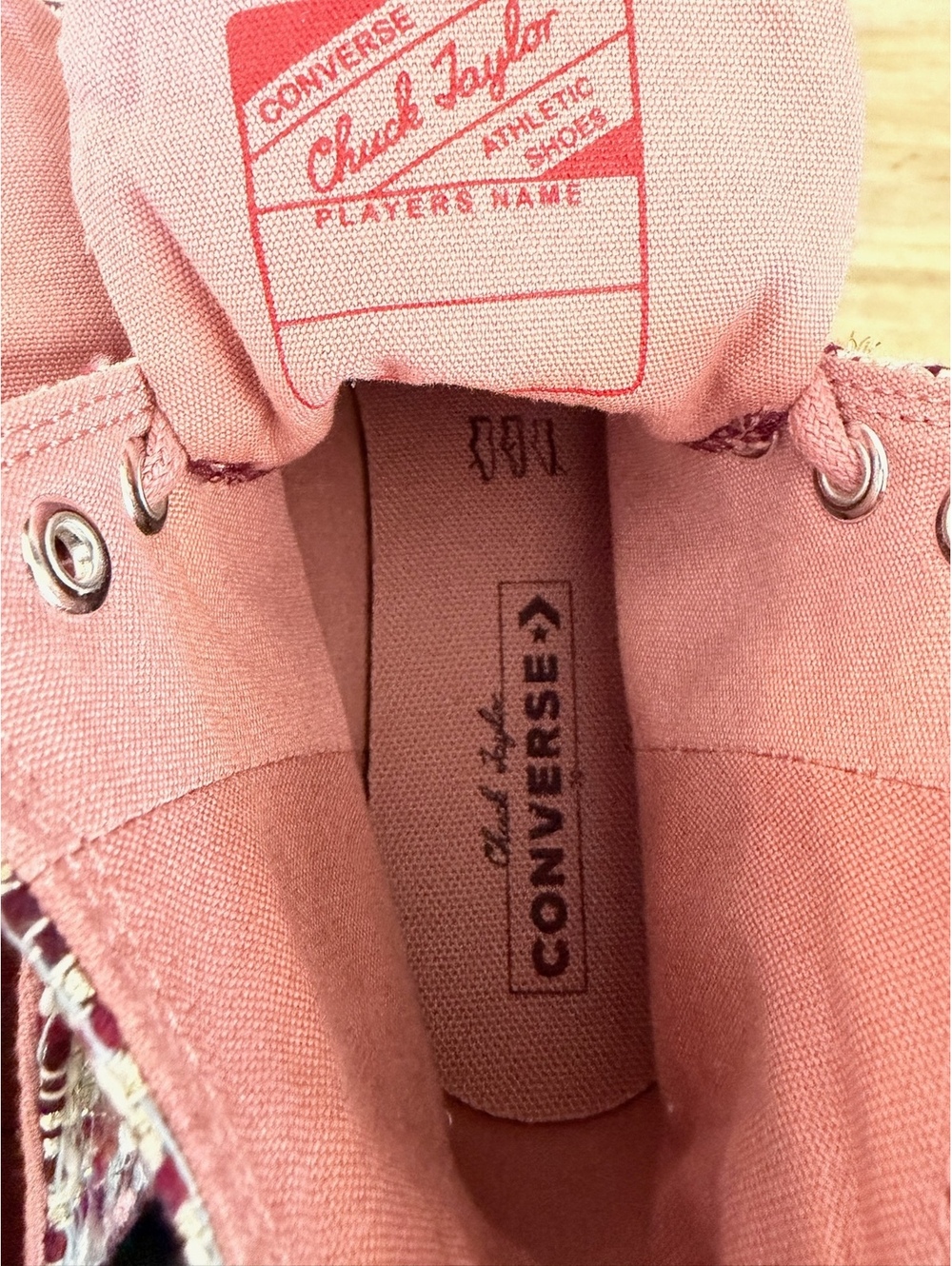 Converse Chuck Taylor All Star high top tweed sneakers pink - Picture 9 of 9